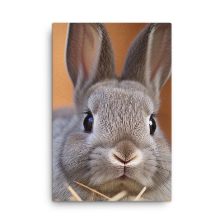 Netherland Dwarf Bunny Canvas - PosterfyAI.com
