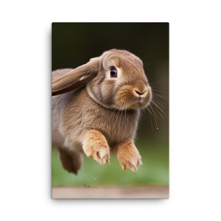 Playful French Lop Canvas - PosterfyAI.com