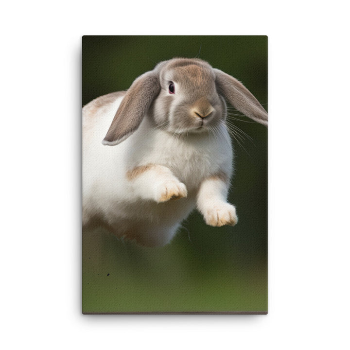 Playful French Lop Canvas - PosterfyAI.com