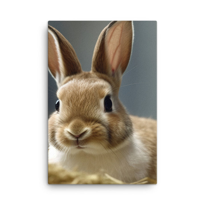 Mini Rex Bunny Canvas - PosterfyAI.com
