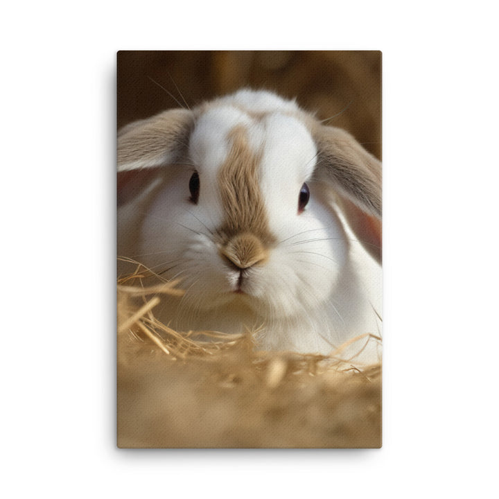 Mini Rex Bunny Canvas - PosterfyAI.com