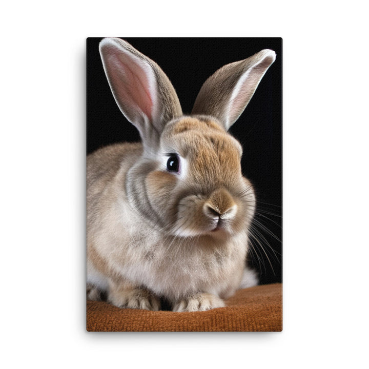 Mini Rex Bunny Canvas - PosterfyAI.com