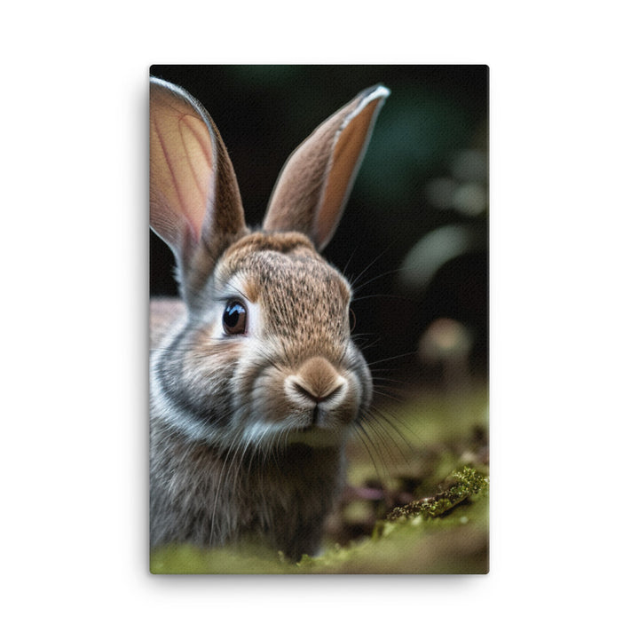 Mini Rex Bunny Canvas - PosterfyAI.com
