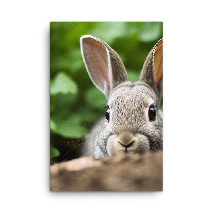 Mini Rex Bunny Canvas - PosterfyAI.com