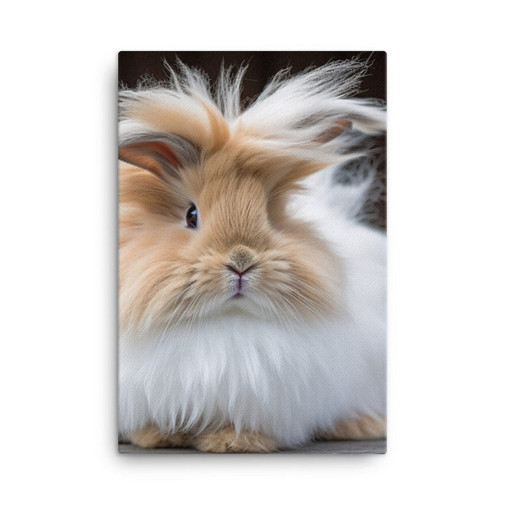 Lionhead Bunny Canvas - PosterfyAI.com
