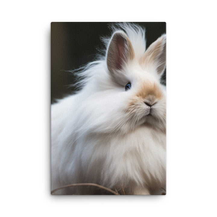 Lionhead Bunny Canvas - PosterfyAI.com