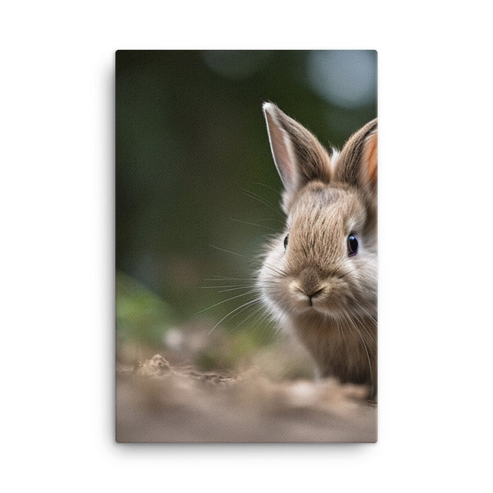 Lionhead Bunny Canvas - PosterfyAI.com