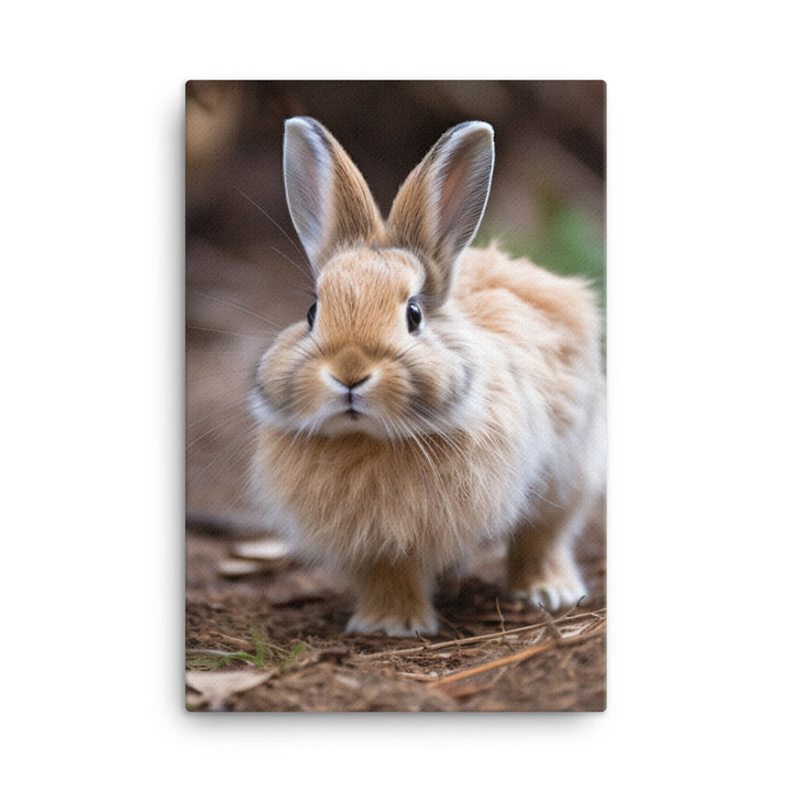 Lionhead Bunny Canvas - PosterfyAI.com