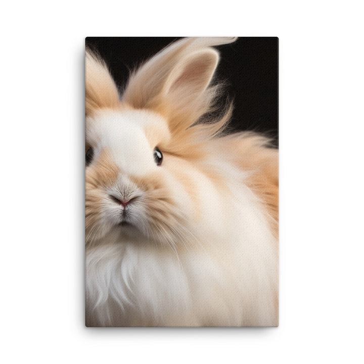 Gorgeous Lionhead Bunny Canvas - PosterfyAI.com