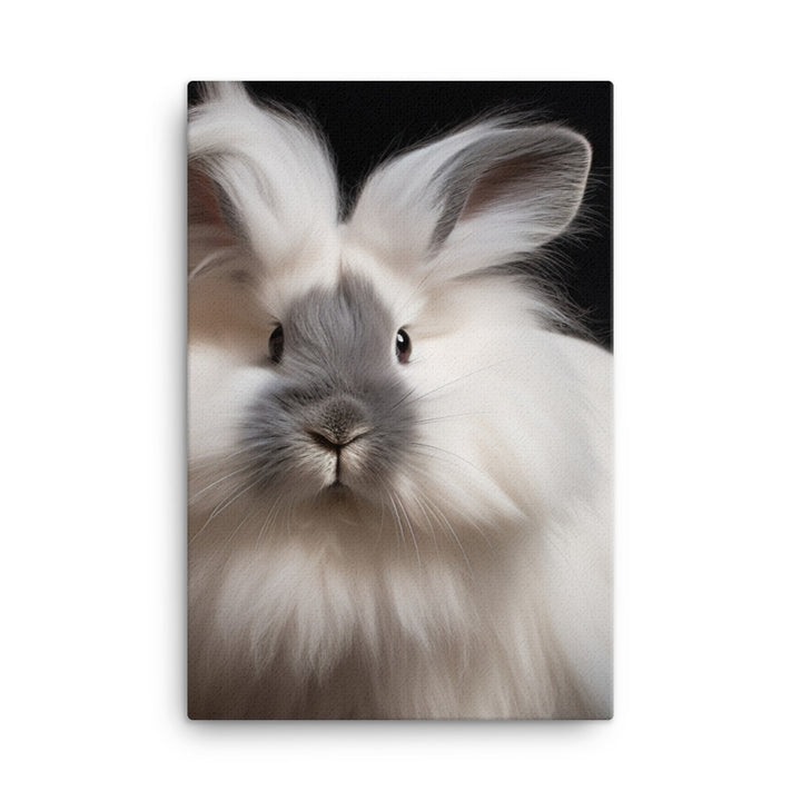Gorgeous Lionhead Bunny Canvas - PosterfyAI.com