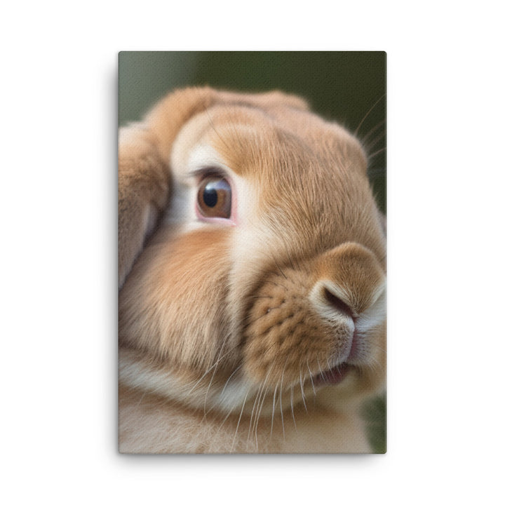 French Lop Portrait Canvas - PosterfyAI.com