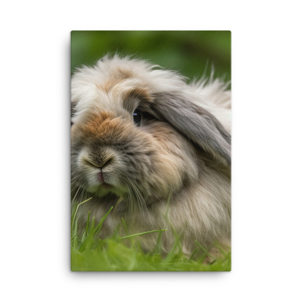 Fluffy American Fuzzy Lop Canvas - PosterfyAI.com