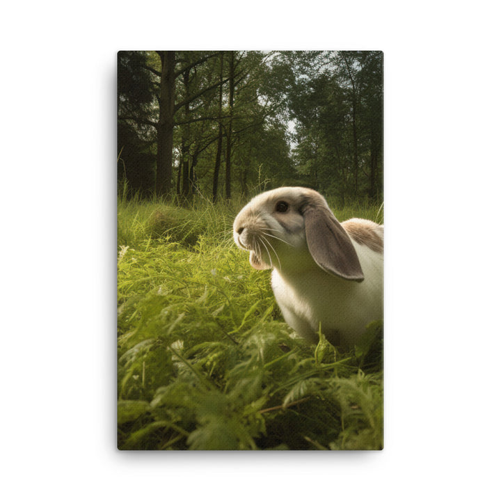 English Lop in Nature Canvas - PosterfyAI.com