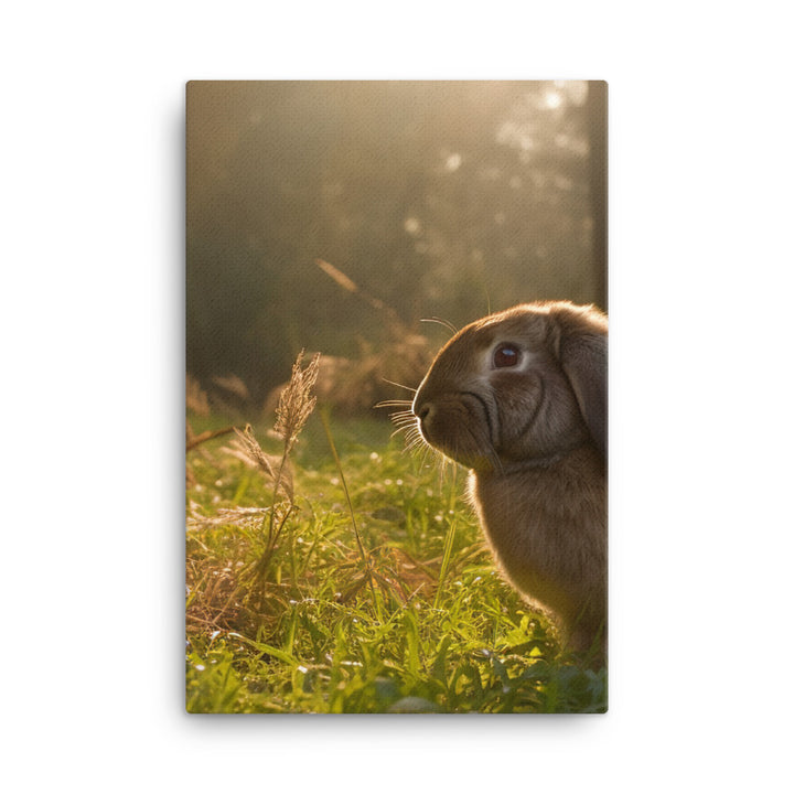 English Lop in Nature Canvas - PosterfyAI.com