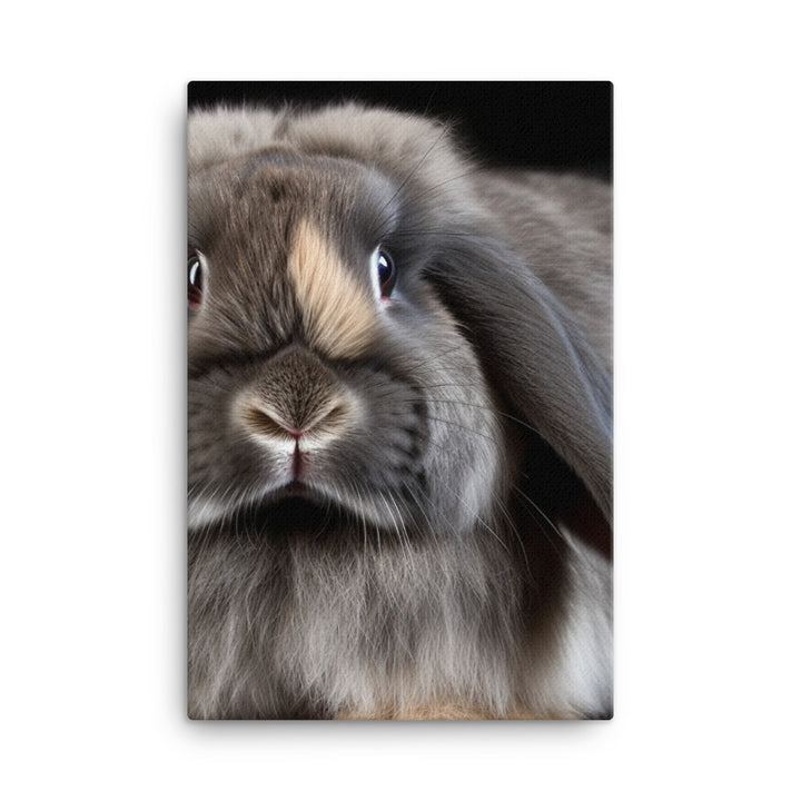 American Fuzzy Lop Portrait Canvas - PosterfyAI.com