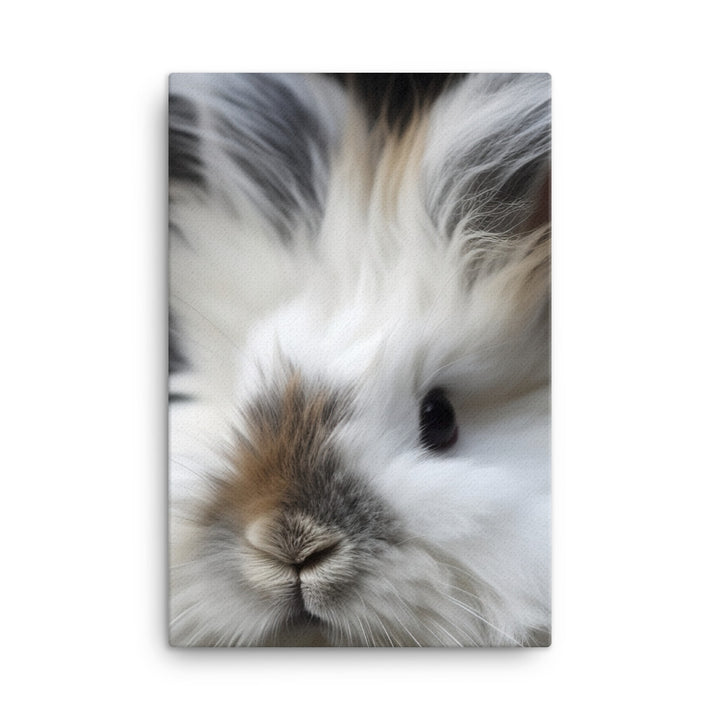 Adorable Lionhead Bunny Canvas - PosterfyAI.com