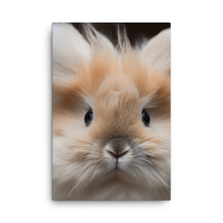 Adorable Lionhead Bunny Canvas - PosterfyAI.com