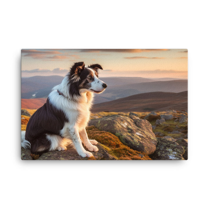 Majestic Border Collie canvas - Posterfy.AI