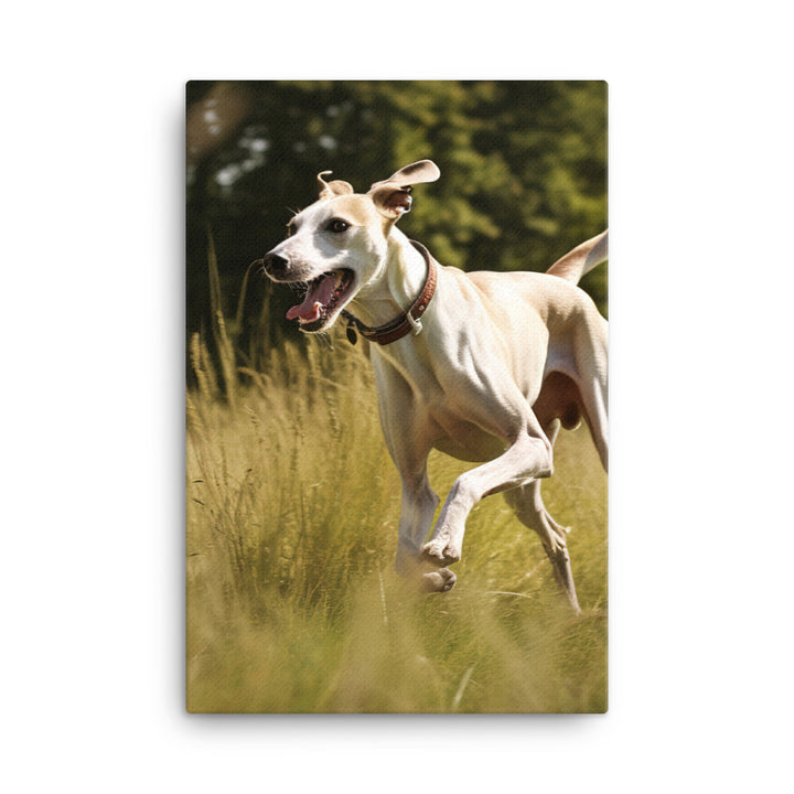 Whippet in-Action Canvas - PosterfyAI.com