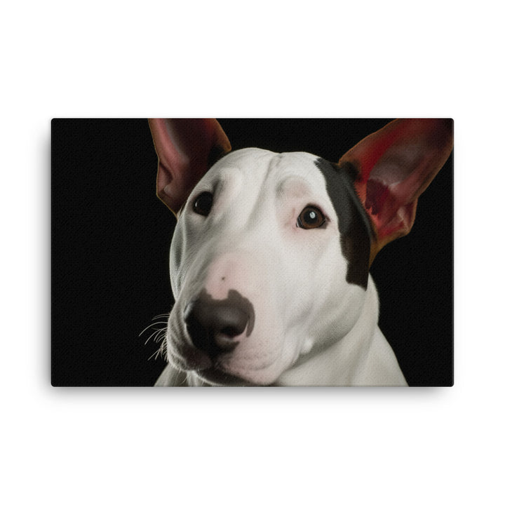 Majestic Bull Terrier canvas - Posterfy.AI