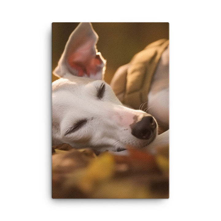 Whippet Beauty Sleep Canvas - PosterfyAI.com