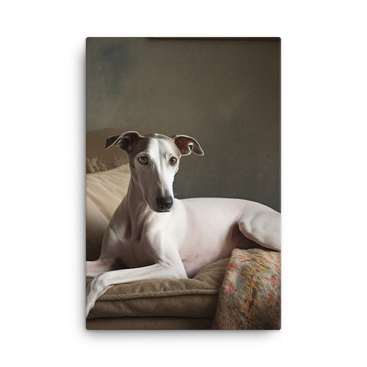 Whippet at Home Canvas - PosterfyAI.com