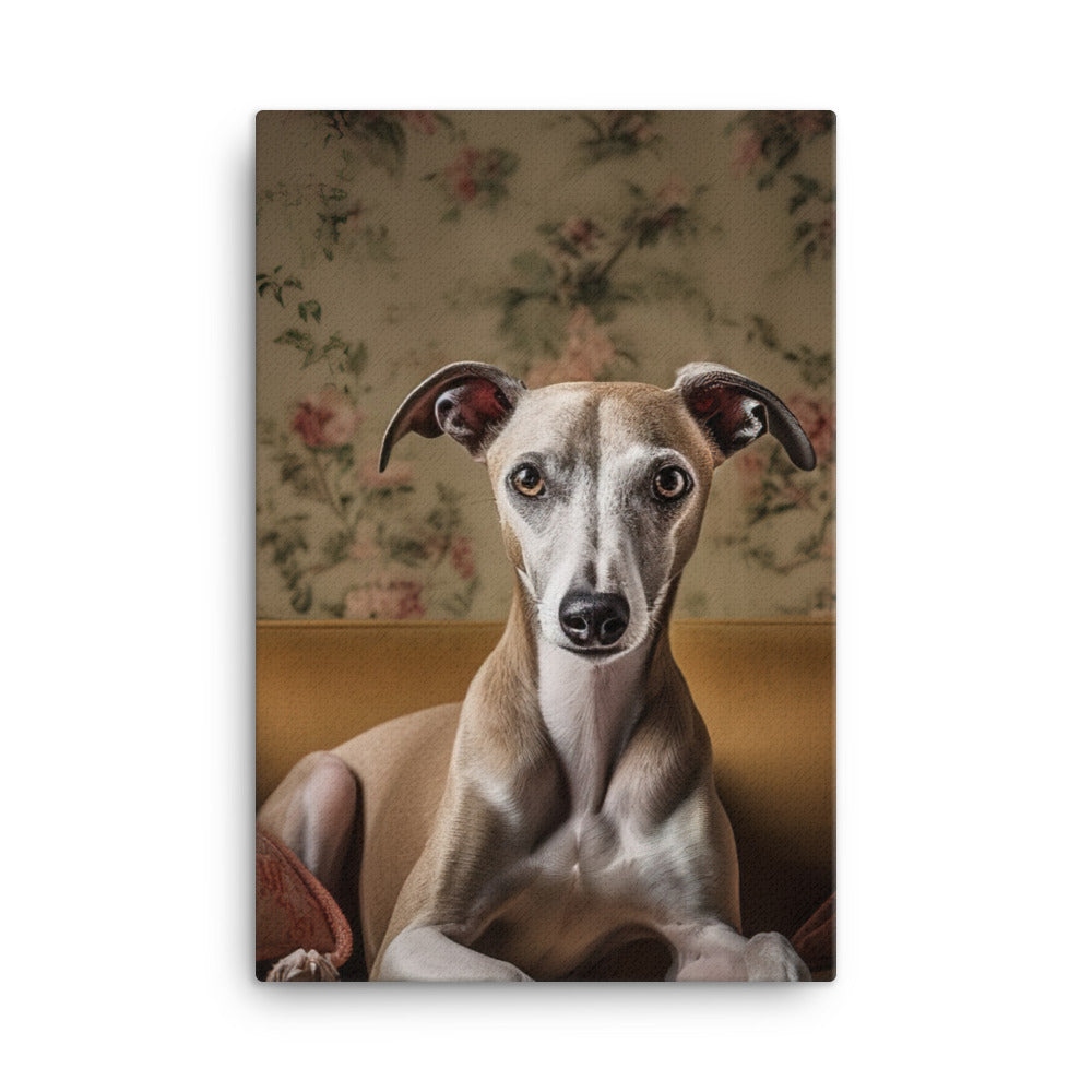 Whippet at Home Canvas - PosterfyAI.com