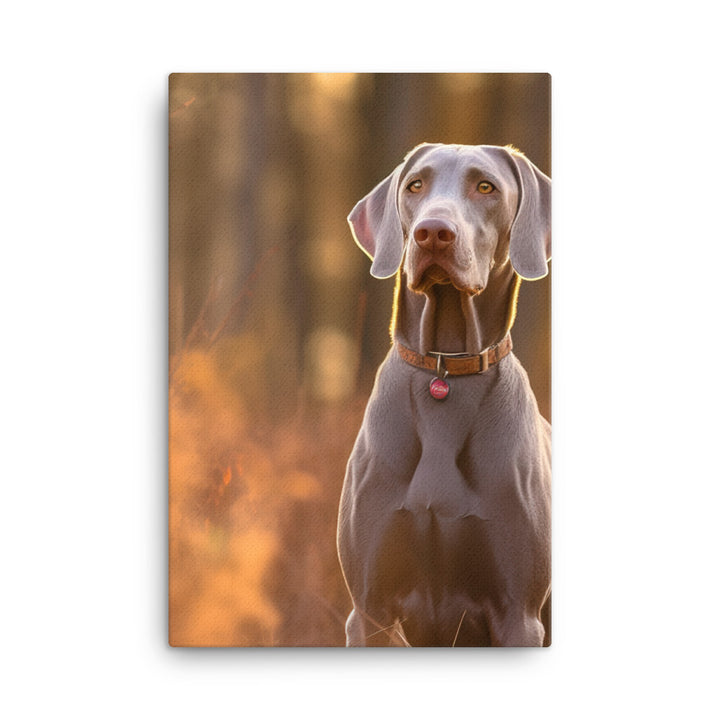 Weimaraner in Nature Canvas - PosterfyAI.com