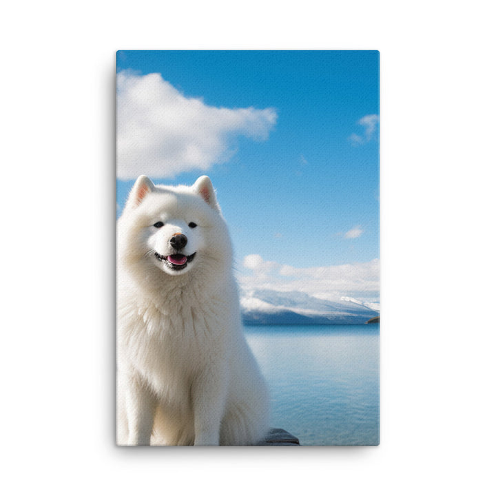 Samoyed Serenity Canvas - PosterfyAI.com