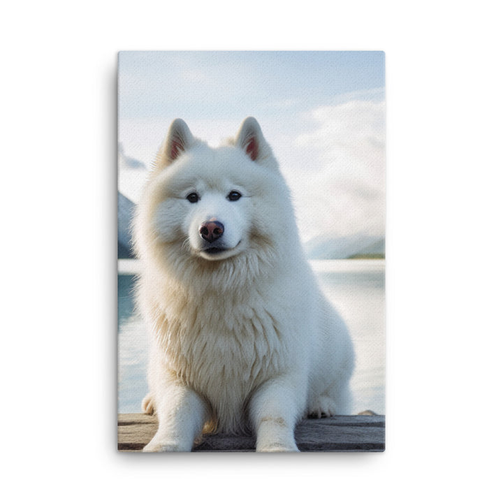 Samoyed Serenity Canvas - PosterfyAI.com