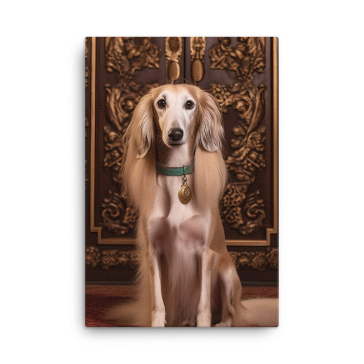 Regal Saluki Canvas - PosterfyAI.com
