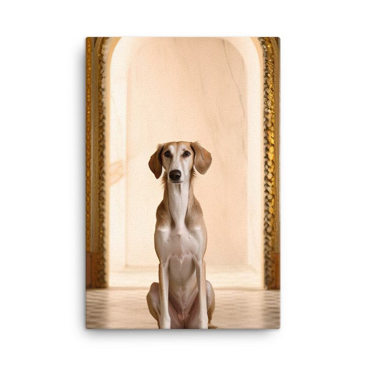 Regal Saluki Canvas - PosterfyAI.com