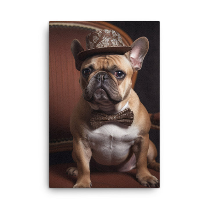 French Bulldog Canvas - PosterfyAI.com