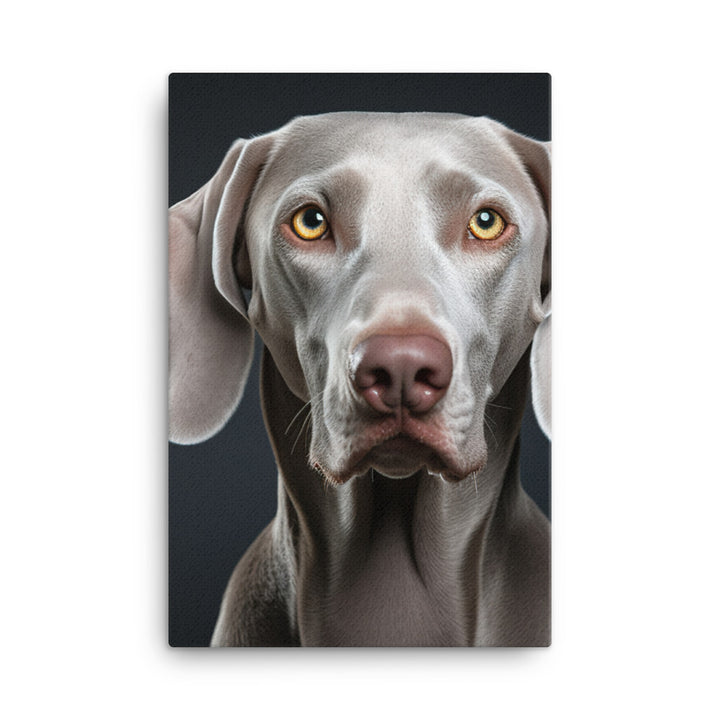 Majestic Weimaraner Canvas - PosterfyAI.com