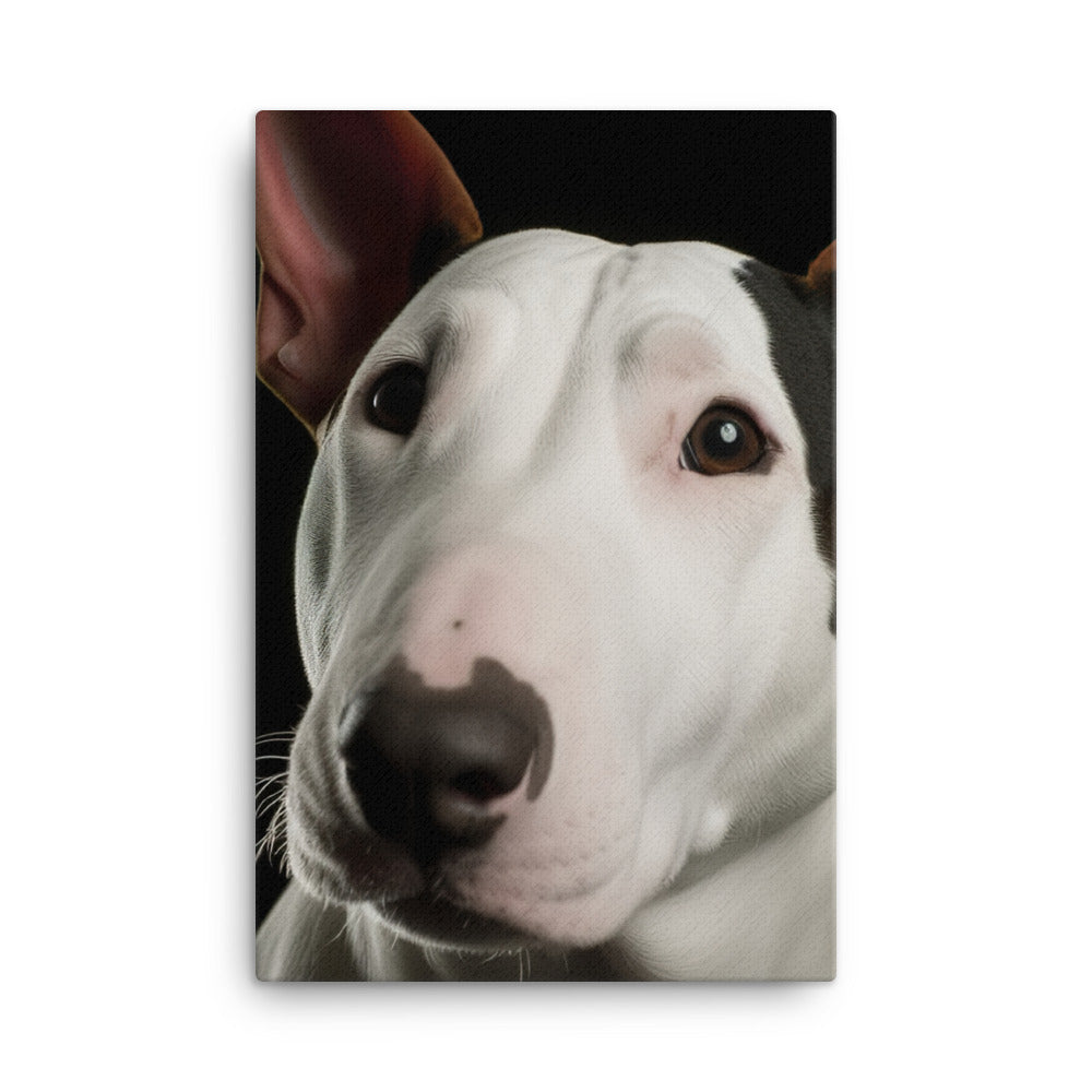 Majestic Bull Terrier Canvas - PosterfyAI.com