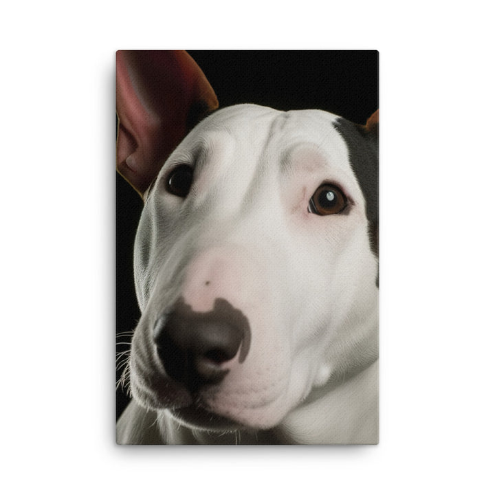 Majestic Bull Terrier Canvas - PosterfyAI.com