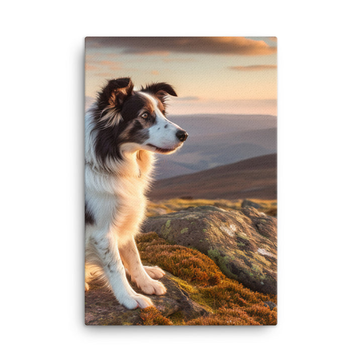 Majestic Border Collie Canvas - PosterfyAI.com
