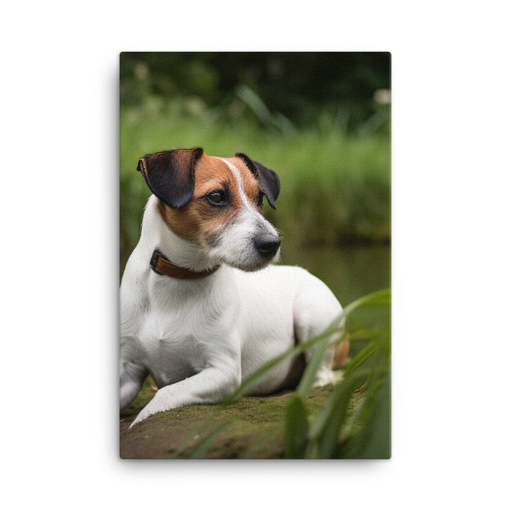 Loyal Jack Russell Terrier Canvas - PosterfyAI.com