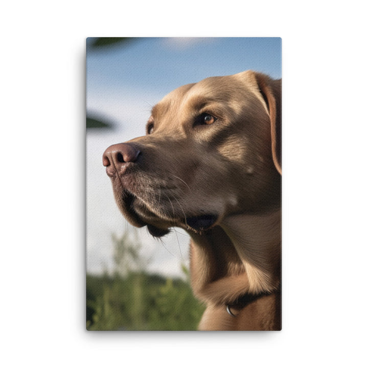 Weimaraner Canvas - PosterfyAI.com