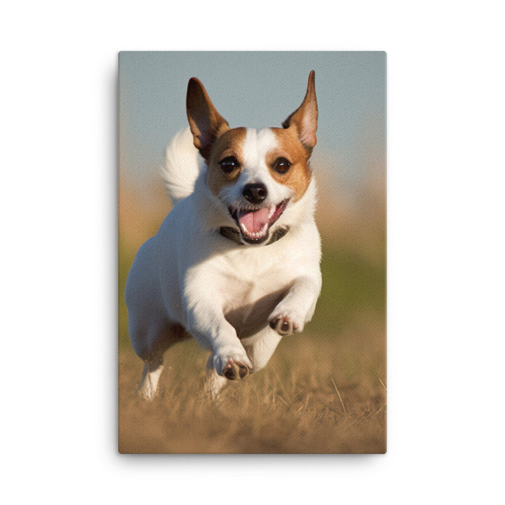 Jack Russell Terriers Comical Expression Canvas - PosterfyAI.com