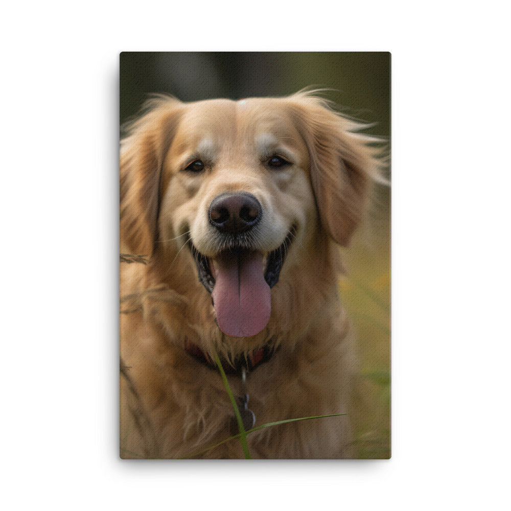 Golden Retriever Canvas - PosterfyAI.com