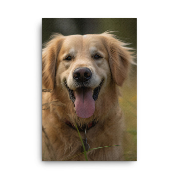 Golden Retriever Canvas - PosterfyAI.com