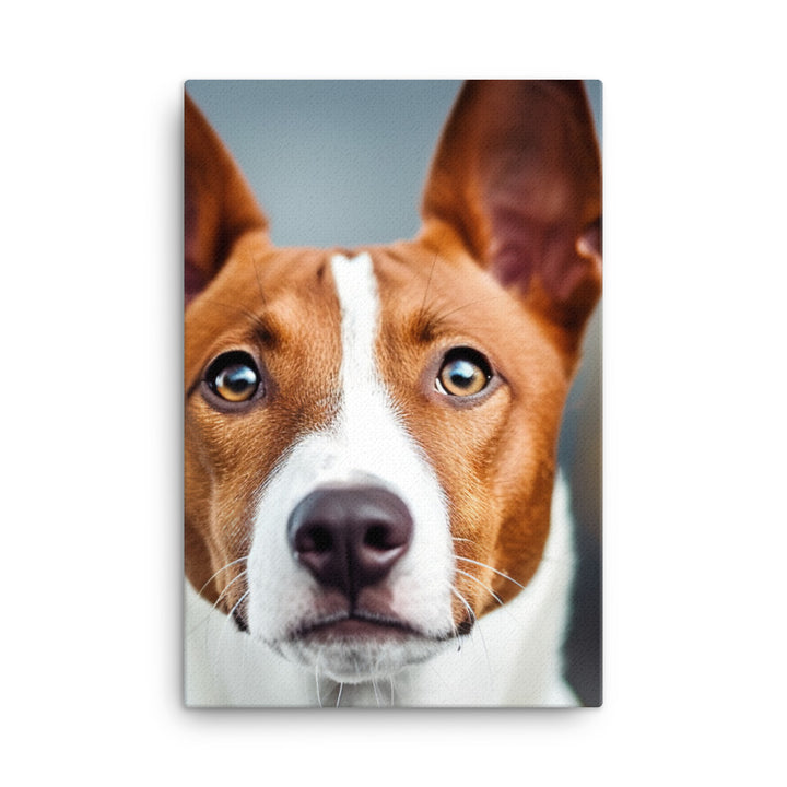 Curious Basenji Canvas - PosterfyAI.com
