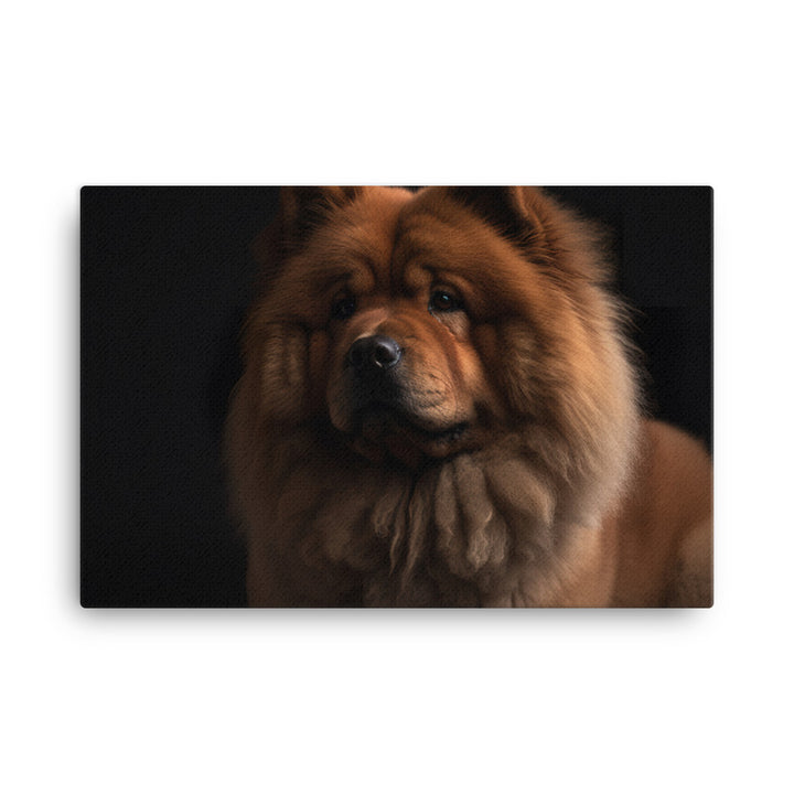 Chow Chow Sitting Proudly canvas - Posterfy.AI