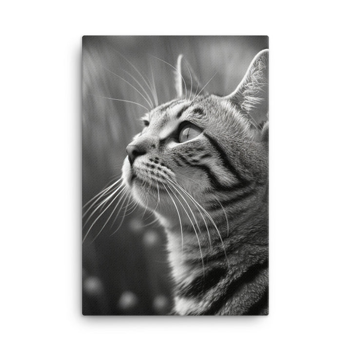 Egyptian Mau Cat Canvas - PosterfyAI.com