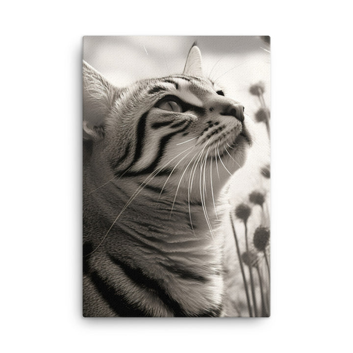 Egyptian Mau Cat Canvas - PosterfyAI.com