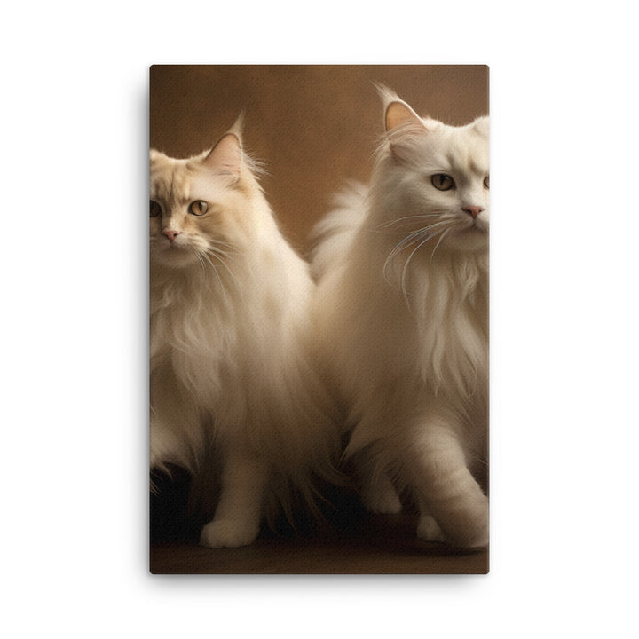 Ragdoll Cat in Motion Canvas - PosterfyAI.com
