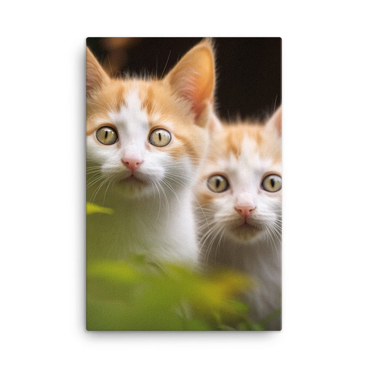 Japanese Bobtail Kitten Canvas - PosterfyAI.com