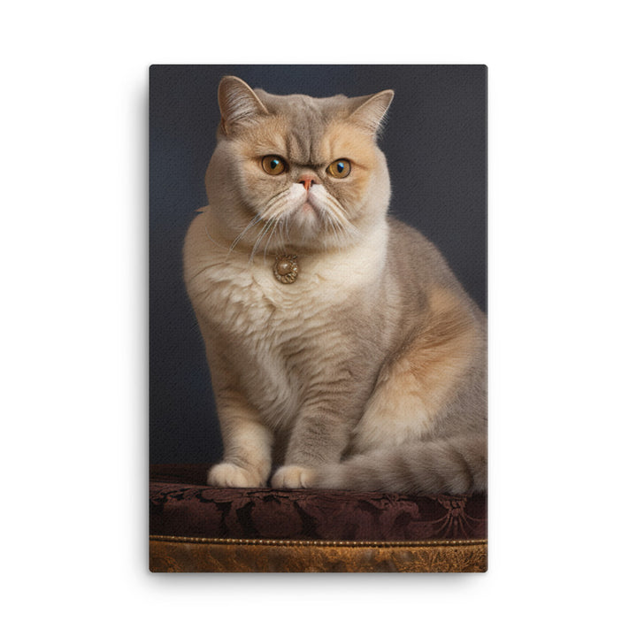 Elegance of Exotic Shorthair Adults Canvas - PosterfyAI.com