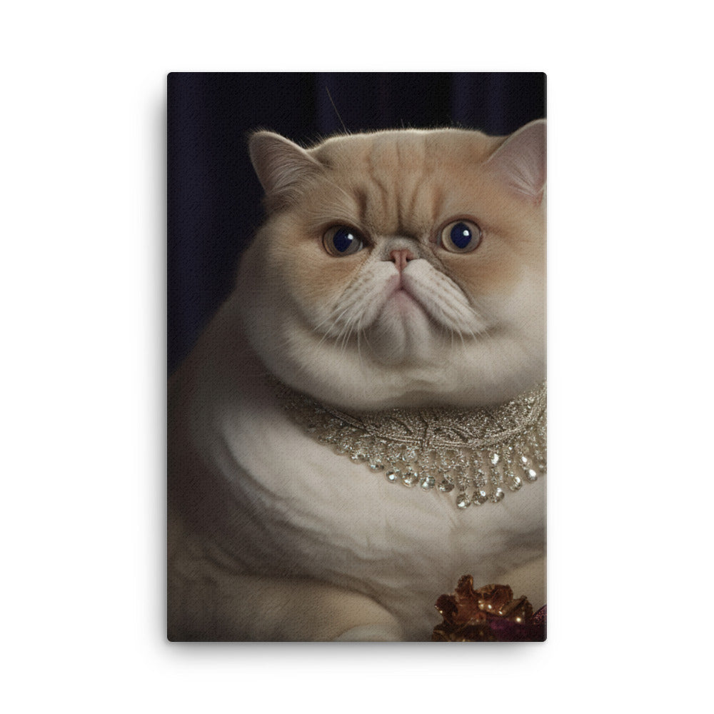 Elegance of Exotic Shorthair Adults Canvas - PosterfyAI.com